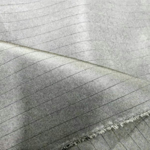 100% <span class=keywords><strong>Polyester</strong></span> 300t <span class=keywords><strong>pongee</strong></span> Graphene vải 0.5cm SỌC DỆT mô hình cho trang phục vest DRESS interlining lót thiết kế - Product Image 5