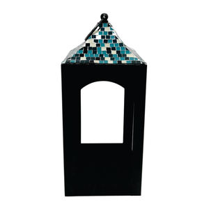 Modern Iron Lantern Brass Gold Colour With <b>Mirror</b> <b>Mosaic</b> American Style Candle Lantern for Home Decoration - Product Image 4