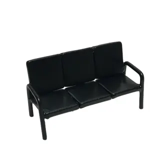 Kim loại tốt nhất bán sắt sofa cho Dollhouse thu nhỏ màu đen thiết kế sofa bảng Top bán chạy nhất thu nhỏ