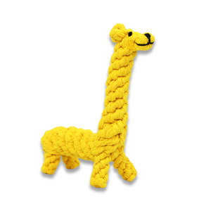 Handmade Luxury Macrame <b>Large</b> <b>Giraffe</b> Pet Chew Toy - Product Image 1