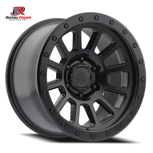 Rines Forjados Todoterreno con Diseño Cóncavo Profundo en Negro Satinado para SUV y Camionetas, de 17-22 Pulgadas, 6x127 6x139.7 - Product Image 1