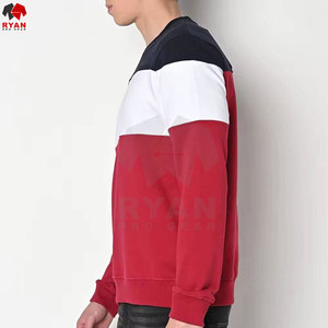 Sudaderas de poliéster personalizadas de talla grande para hombre, precio al por mayor para hombre, sudaderas de mezcla de algodón básicas de Color sólido para hombre a la venta - Product Image 2