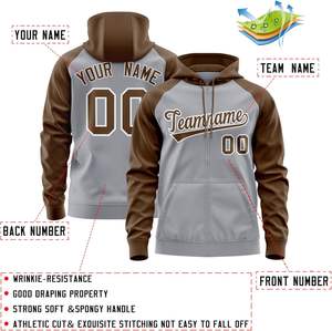 Sudaderas con capucha OEM con cremallera completa para hombres y mujeres, diseño personalizado con nombre de equipo o parche, chaqueta con capucha de tela de mezcla de algodón - Product Image 2
