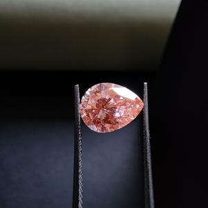 Elegante Anillo de Compromiso con Diamante Cultivado en Laboratorio de 1.72CT, Corte Pera, Color Rosa Fantasía, Certificado IGI - Product Image 6