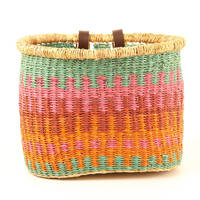 Panier Bolga en jonc de mer naturel, tissé à la main, faible MOQ, sac de rangement pour pot de fleurs, taille personnalisée, fabricant d'artisanat DHT