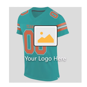 ชุดเสื้อเจอร์ซีย์สำหรับผู้ชายและผู้หญิงชุดเสื้อฟุตบอลอเมริกันสำหรับวัยเยาว์พัดลมซับลิเมชันงานตามสั่ง - Product Image 5