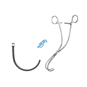 Fórceps de vasos sanguíneos Weber de acero inoxidable de alta calidad curvado derecho 26cm/10,25 "Fabricante de instrumentos de Neurocirugía - Product Image 3