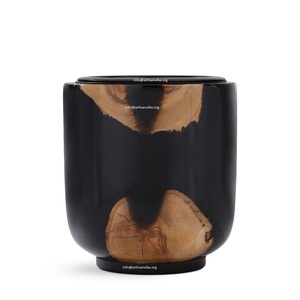 Brûleur de Bakhoor en acrylique élégant minimaliste plateau d'encens arabe moderne pour la maison brûleur en résine-bois pour un usage aromatique - Product Image 3