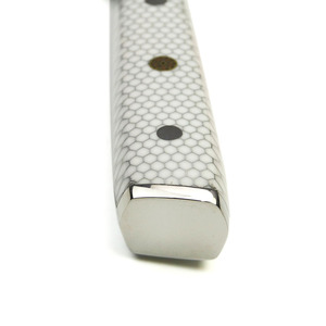 Cuchillos de chef profesionales de acero de Damasco alto al por mayor, Funda de cuero personalizada, servicio OEM ODM, hoja fija de alta calidad - Product Image 3