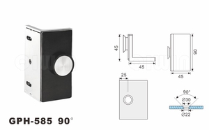 Charnières de porte en verre de salle de <span class=keywords><strong>douche</strong></span> en laiton de style italien - Product Image 4