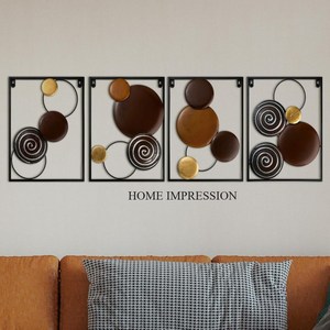 Arte de la pared decoración de pared de Metal grande tradicional antiguo hecho a mano Color dorado de alta calidad hogar sala de estar decoración colgante - Product Image 2