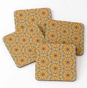 Square Wooden Coasters in Rich <b>Walnut</b> A Classic Touch for Modern Homes - Product Image 3