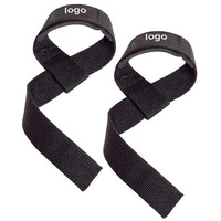 Logo personnalisé Sangles de poignet d'entraînement en coton à usage intensif Sangles d'haltérophilie de gymnastique