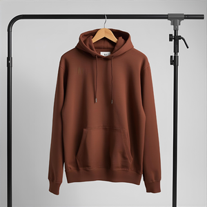 เสื้อสเวตเตอร์ขนแกะมีฮู้ดผ้าคอตตอน100% 450 GSM พิมพ์โลโก้ได้ตามต้องการ - Product Image 1