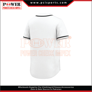 Ropa de softball de béisbol transpirable de secado rápido Jersey de béisbol con botones para niños para camisetas de béisbol de hombres negros Unisex - Product Image 3