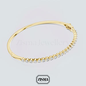 Bracelet de tennis en or massif 18 carats 14 carats 10 carats avec diamants certifiés IGI Bracelet en diamant cultivé en laboratoire pour femmes Cadeau de bijoux de luxe fins - Product Image 3