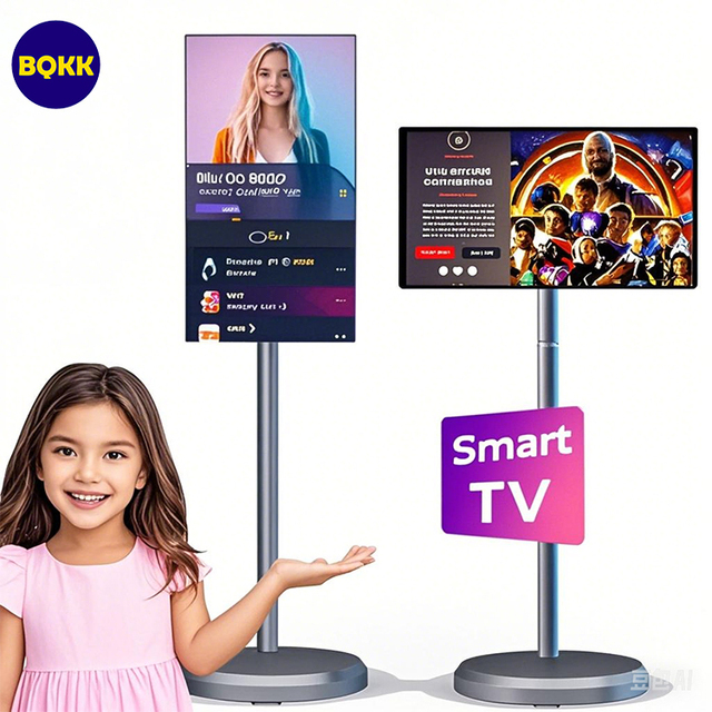 Wholesale Portable Televisiones 21.5 Inch Wifi Smart Display Android 12 TV Television HD Touch Screen Smart TV for School D02