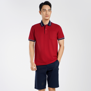 Prix usine Polo col structuré tissage exquis polos personnalisés respirant uniformes scolaires vêtements en ligne grossiste - Product Image 2