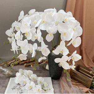 THAOF-111 ขายส่งและขายปลีกประดิษฐ์ Phalaenopsis ดอกไม้สีขาวประดิษฐ์กล้วยไม้ดอกไม้ต้นกําเนิดสําหรับตกแต่งบ้าน - Product Image 5