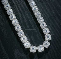 2mm 3mm 4mm 5mm 6.5mm Vvs Lab chaîne de diamant bijoux personnalisé 4 broches ensemble de main Gra certifié Moissanite chaîne de tennis