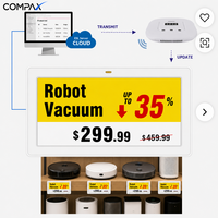 Système de merchandising intelligent COMPAX pour la maison, système ESL, passerelle sans fil intérieure IP65, étiquettes de prix en texte contrôlées par le cloud, magasin d'électronique