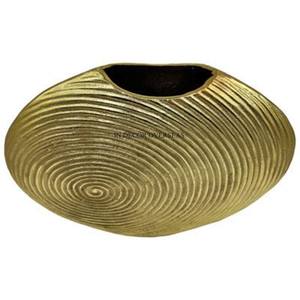 Jarrón de flores de aspecto magnífico chapado en oro de alta calidad de aluminio fundido de la mejor calidad, suministros de decoración para el hogar del fabricante indio - Product Image 1