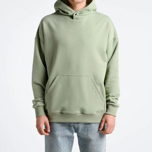Sweat à capuche élégant en coton doux 100% avec poche avant pour hommes Sweat à capuche confortable de poids moyen pour vêtements de plein air avec logo personnalisé - Product Image 1