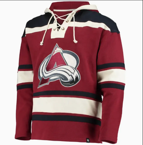 Custom ice Hockey Hoodie Unisex Cotton Lacet Front Hooded Sweatshirt Team Logo Patch Winter hoodie - Product Image 1