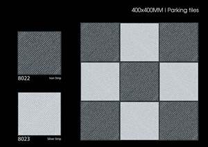 Carreaux de stationnement émaillés en porcelaine modernes élégants 400x400mm antidérapants pour villa extérieure de fabricant indien - Product Image 3