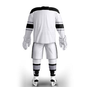 Uniforme de hockey sur glace de couleur unie de style différent 100% ensembles d'uniformes de hockey sur glace en polyester - Product Image 2