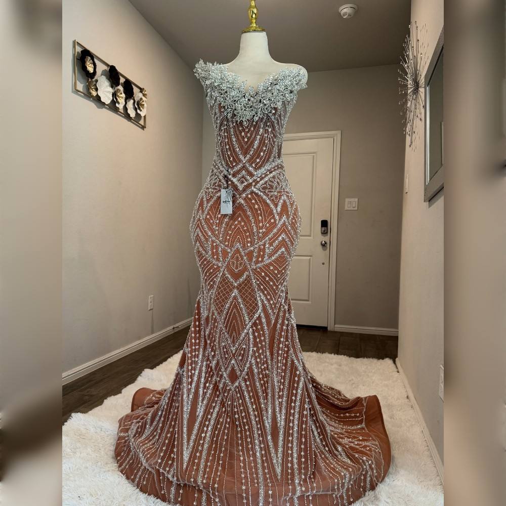 prom shimmiring gown