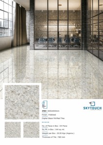 Carreaux de sol de qualité supérieure 100% premium, aspect élégant, disponibles en finition polie et mate, qualité 600x600 mm, carreaux de sol numériques pour l'intérieur - Product Image 3