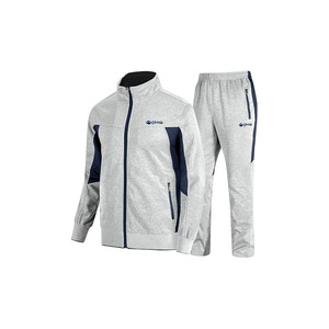 TEZO Survêtements actifs décontractés pour hommes, jogging de sport à fermeture éclair complète, ensembles de survêtements de course athlétique 2 pièces avec fermeture éclair - Product Image 5