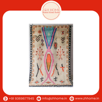 Tapis en laine noué à la main de haute qualité, tapis marocain moderne, adapté aux animaux domestiques et antidérapant pour salon, chambre et prière
