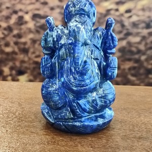 Vente flash : Statue artisanale de Ganesh en lapis-lazuli naturel, idéale pour la fabrication de bijoux, 2,5 x 4 pouces - Product Image 5