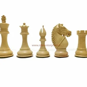 Nouveauté jeu d'échecs en bois jeu d'échecs bridé jeu d'échecs sheesham emballage de boîte en carton
