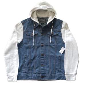 Chaqueta con Capucha de Mezclilla de Alta Calidad para Hombre y Mujer, Estilo Vintage, Lavado Ácido, 100% Algodón, Invierno, Casual, Pintada, Transpirable, Bordada - Product Image 1