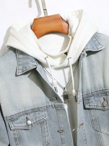 Vestes en jean pour hommes Veste en jean pour hommes de style sport personnalisé pour vêtements de plein air avec personnalisation complète - Product Image 6