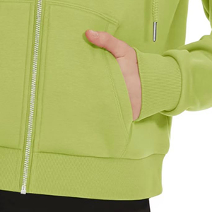 Sudaderas con capucha de mujer ecológicas de diseño personalizado al por mayor ropa de calle de gran tamaño sudadera con estampado frontal gimnasio moda sólida para invierno - Product Image 2