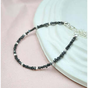Black Diamond <b>Bracelet</b> Uncut Diamond <b>Bangle</b> Premium Diamond Jewelry - Product Image 4