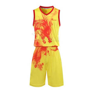 Meilleur prix uniforme d'entraînement de basket-ball de haute qualité nouveau Design ensemble respirant été Style équipe porter 100% Polyester séchage rapide - Product Image 1