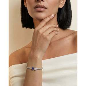 Bracelet en diamant tanzanite Toi et Moi - Product Image 1