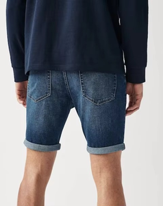 Jeans en toile pour homme de qualité supérieure Coupe régulière Bleu Vintage Joggers Vêtements de sport Taille moyenne Bouton de fermeture Anti-froissement Séchage rapide - Product Image 5