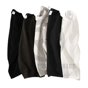 High Quality 100% Cotton Custom T-Shirt for Men <b>Blank</b> Heavy <b>Weight</b> Oversized Knitted Fabric for Printing Solid Patterns - Product Image 3