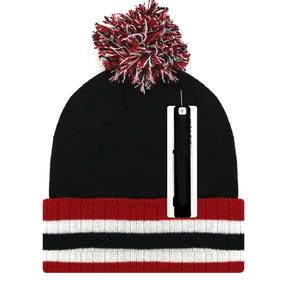 Nuevo Gorro de Invierno Cálido con Forro Polar, Tejido de Punto Acanalado, Gorro de Punto para Adultos con Pompón - Product Image 3