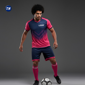 เสื้อฟุตบอลคอวี ยืดได้สี่ทิศทาง ดีไซน์โดดเด่น สำหรับแฟนบอล/นักเตะ งานโปรโมชั่น-แขนสั้น โพลีเอสเตอร์ 100% ยูนิเซ็กซ์ รับผลิตแบบ OEM - Product Image 6