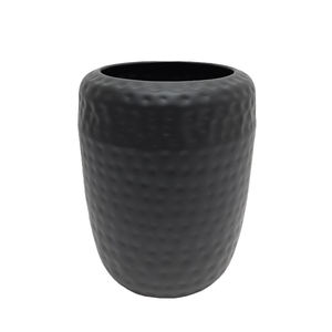 Jardinière ronde en fer de qualité supérieure, pot de jardin de forme ovale de couleur noir mat pour mariage et décoration extérieure, vente en gros - Product Image 2