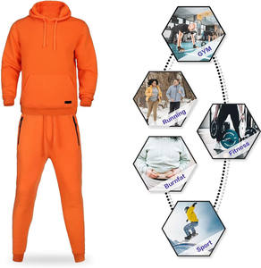 Ensemble de survêtement pour homme de qualité supérieure 100% coton, pull et design personnalisé, plus couleur, survêtement streetwear, sweat-shirt à capuche en vente - Product Image 5