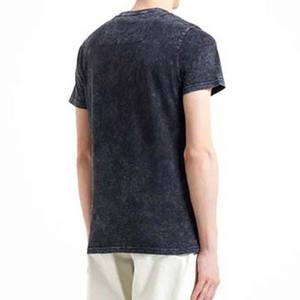 2025 O-Neck Acid Wash T-shirts pour hommes Conception personnalisée de haute qualité avec quantité en vrac de couleur unie avec logo personnalisé - Product Image 5