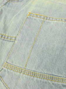 Couleur claire bloc teint hommes été short en jean 100% coton homme jean court multi poches short hommes jean skinny denim court - Product Image 3